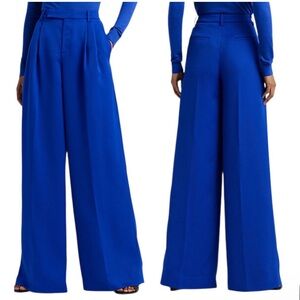 LAUREN RALPH LAUREN Wide Leg Pleated Pants